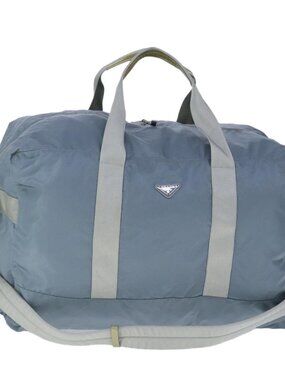 PRADA Boston Bag Nylon 2way Light Blue Auth 99483